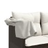 Set comedor de jardín 5 piezas y cojines ratán sintético