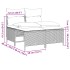 Set comedor de jardín 5 piezas y cojines ratán sintético