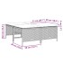 Set comedor de jardín 5 piezas y cojines ratán sintético