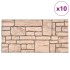Paneles de pared 3D diseño de ladrillo 10 uds EPS