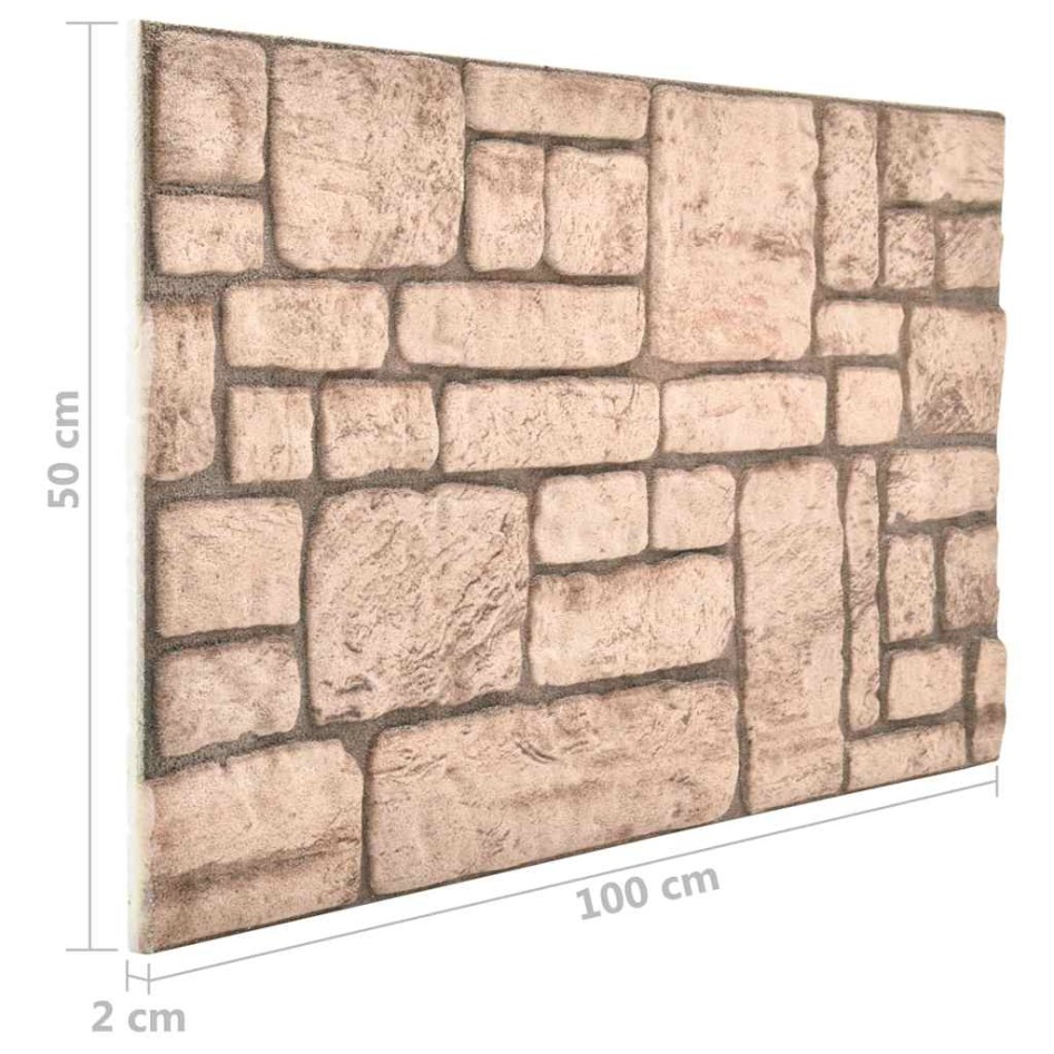 Paneles de pared 3D diseño de ladrillo 10 uds EPS