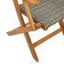 Set de comedor de jardín 7 pzas ratán PE madera acacia
