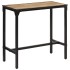 Mesa de bar madera maciza de mango rugoso 110x55x107