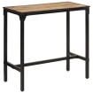 Mesa de bar madera maciza de mango rugoso 110x55x107 cm