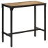 Mesa de bar madera maciza de mango rugoso 110x55x107