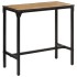 Mesa de bar madera maciza de mango rugoso 110x55x107