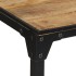 Mesa de bar madera maciza de mango rugoso 110x55x107