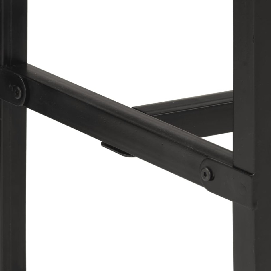 Mesa de bar madera maciza de mango rugoso 110x55x107