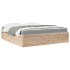 Cama con colchón madera maciza de pino 180x200