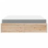 Cama con colchón madera maciza de pino 180x200