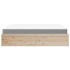Cama con colchón madera maciza de pino 180x200