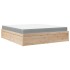 Cama con colchón madera maciza de pino 180x200
