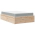 Cama con colchón madera maciza de pino 140x190