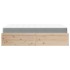Cama con colchón madera maciza de pino 140x190