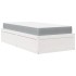 Cama con colchón madera maciza de pino blanco 90x200