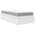 Cama con colchón madera maciza de pino blanco 90x200
