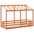 Techo de cama infantil madera maciza marrón 75x190