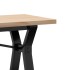 Mesa de centro marco Y madera maciza pino y acero