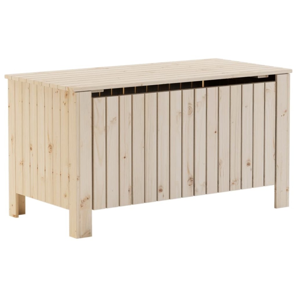 Caja de almacenaje con tapa RANA madera maciza pino