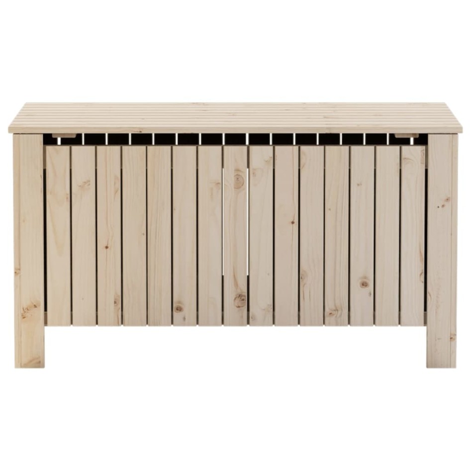 Caja de almacenaje con tapa RANA madera maciza pino