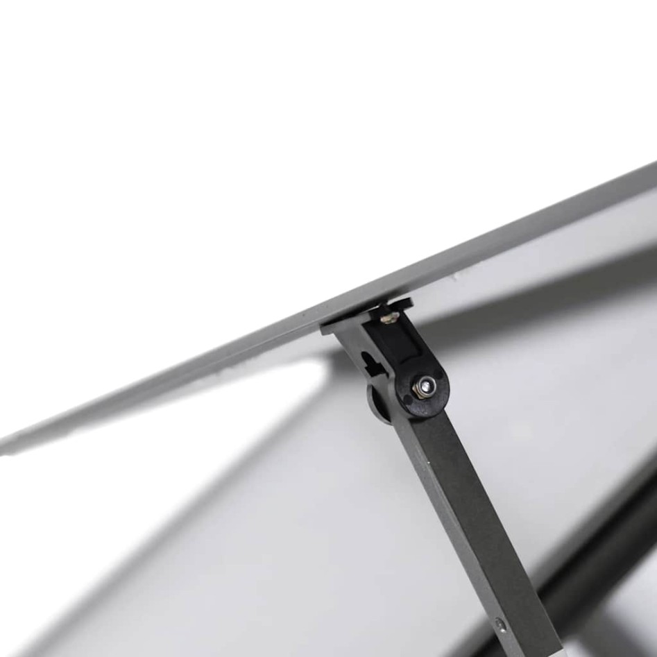 Invernadero con marco base aluminio antracita 169x114x202