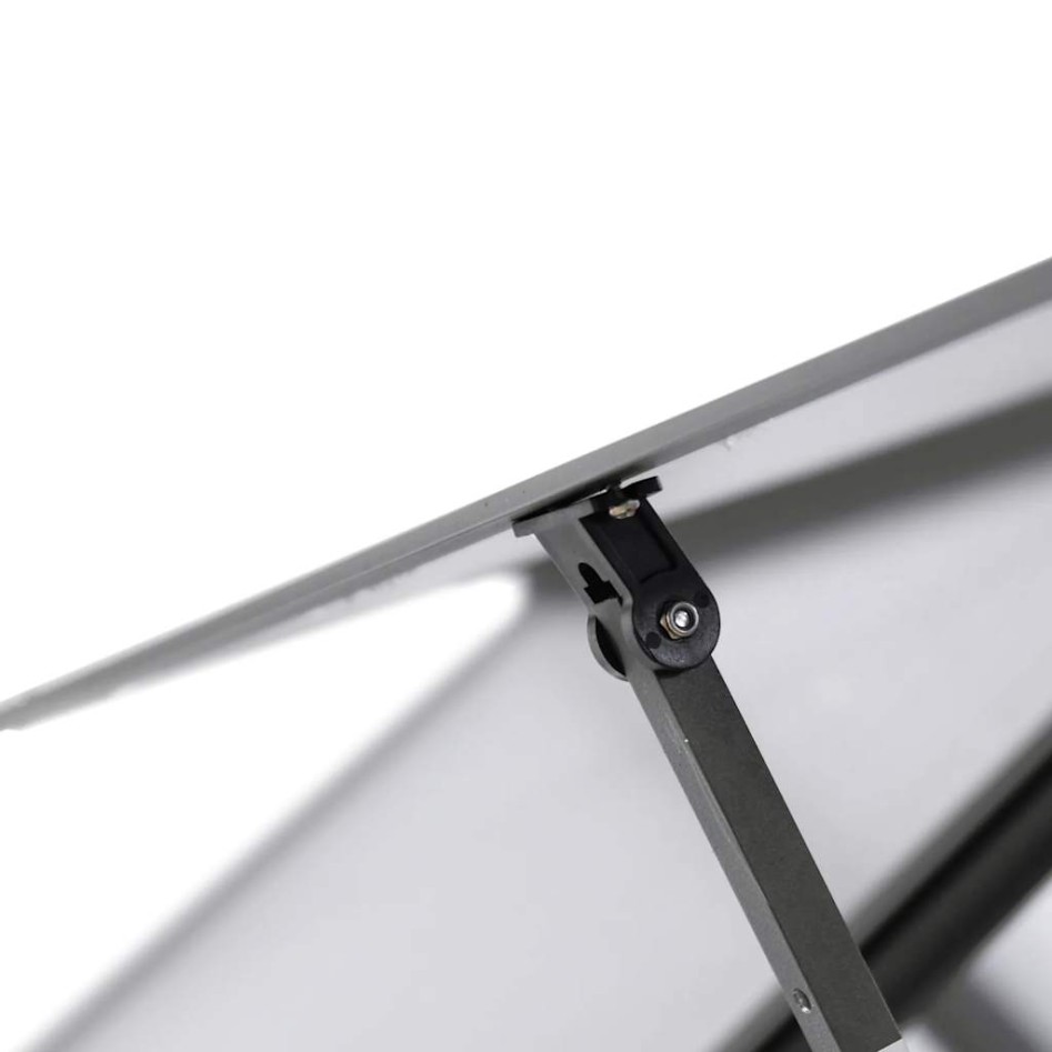 Invernadero con marco base aluminio antracita 169x169x202