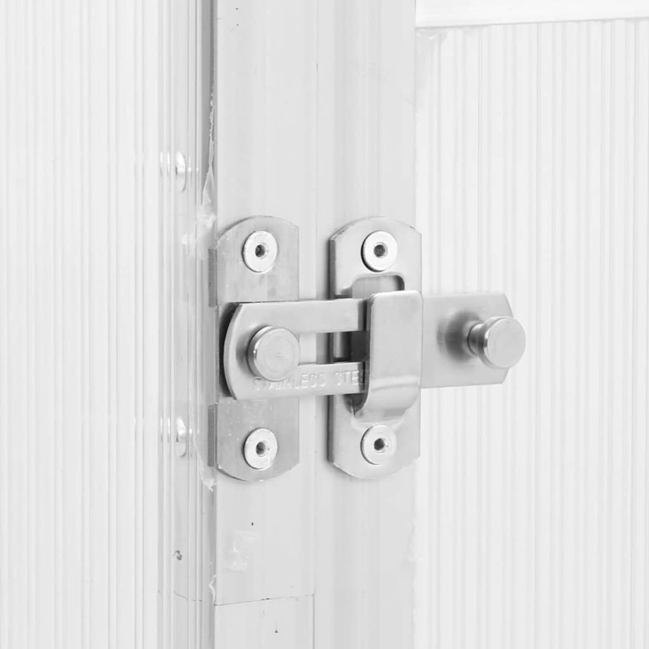 Invernadero con marco base aluminio plateado 169x169x202