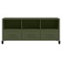 Mueble de TV de acero verde oliva 100,5x39x43,5