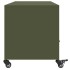 Mueble de TV de acero verde oliva 100,5x39x43,5