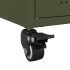 Mueble de TV de acero verde oliva 100,5x39x43,5
