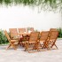 Sillas jardín reclinables 8 uds madera maciza acacia