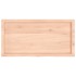 Estante de pared madera maciza roble sin tratar 100x50x(2-6)