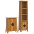 Conjunto de muebles de baño 2 piezas madera maciza de