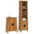 Conjunto de muebles de baño 2 piezas madera maciza de