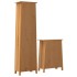 Conjunto de muebles de baño 2 piezas madera maciza de