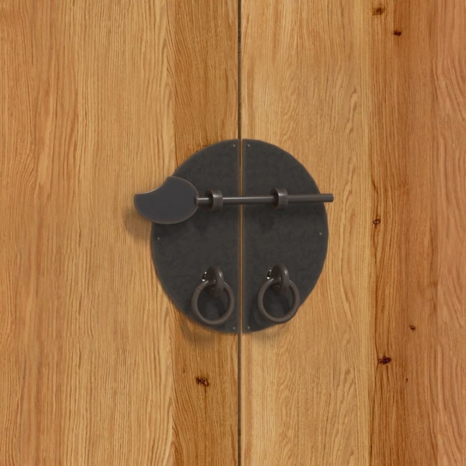 Conjunto de muebles de baño 2 piezas madera maciza de