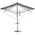 Toldo de pie tela y acero azul y blanco 500x300