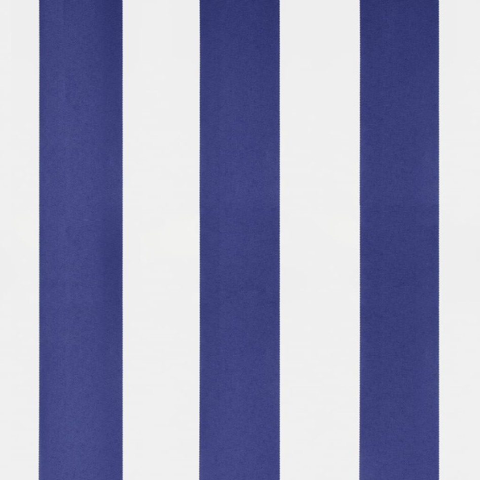Toldo de pie tela y acero azul y blanco 500x300