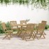 Sillas jardín plegables 6 uds madera maciza acacia