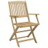 Sillas jardín plegables 6 uds madera maciza acacia