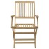 Sillas jardín plegables 6 uds madera maciza acacia