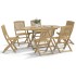 Sillas de jardín plegables 6 uds madera acacia 48,5x57x90