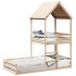Cama litera sin colchón madera maciza de pino 90x200