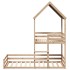 Cama litera sin colchón madera maciza de pino 90x200