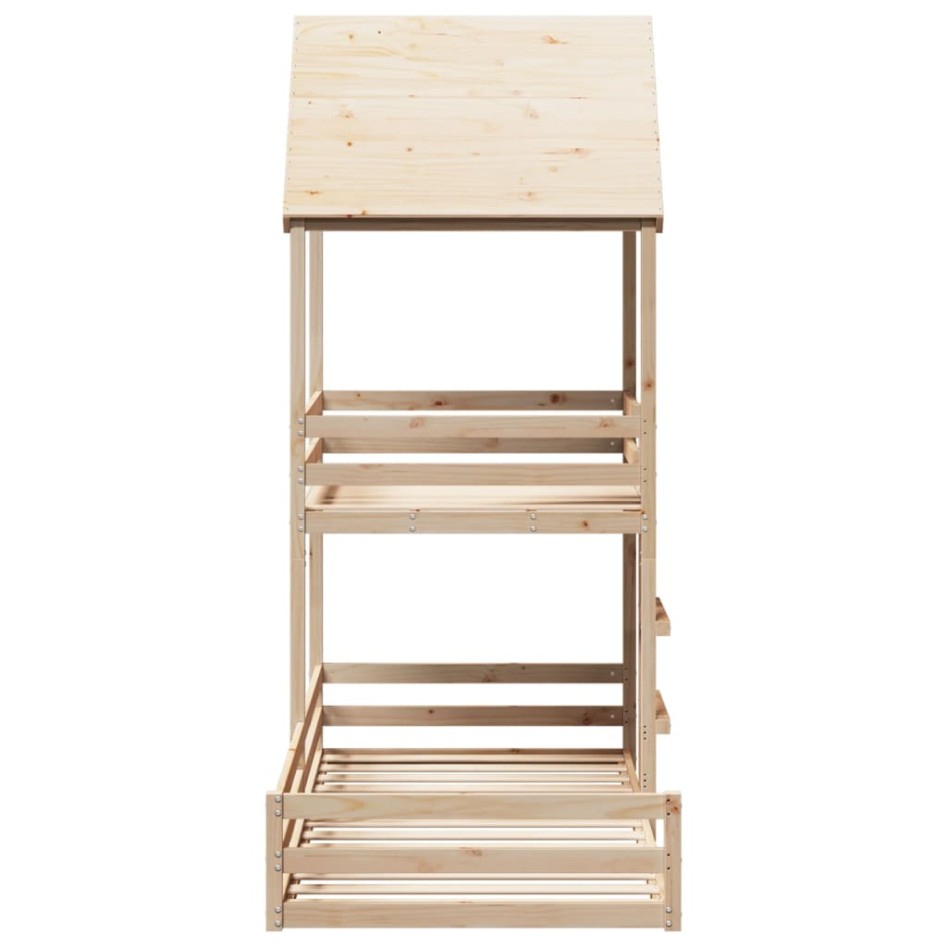 Cama litera sin colchón madera maciza de pino 90x200