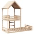 Cama litera sin colchón madera maciza de pino 90x200