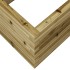 Jardinera de madera de pino impregnada 110x60x46