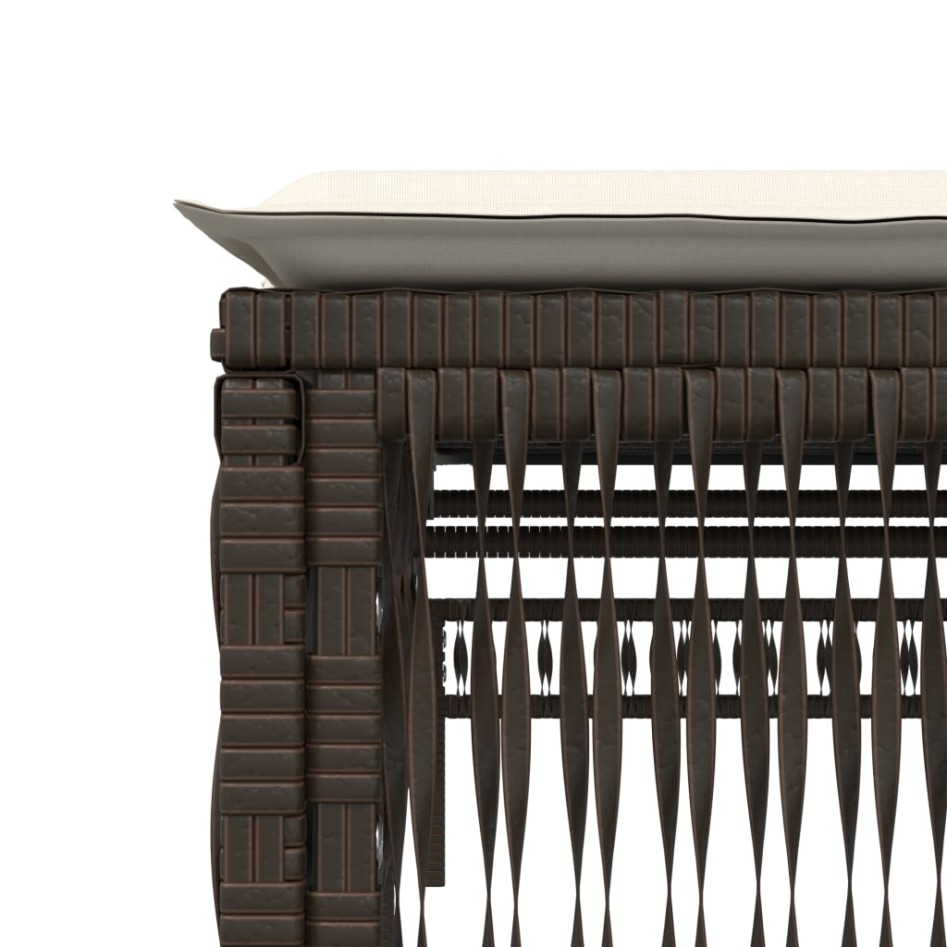 Tumbona con cojín ratán sintético