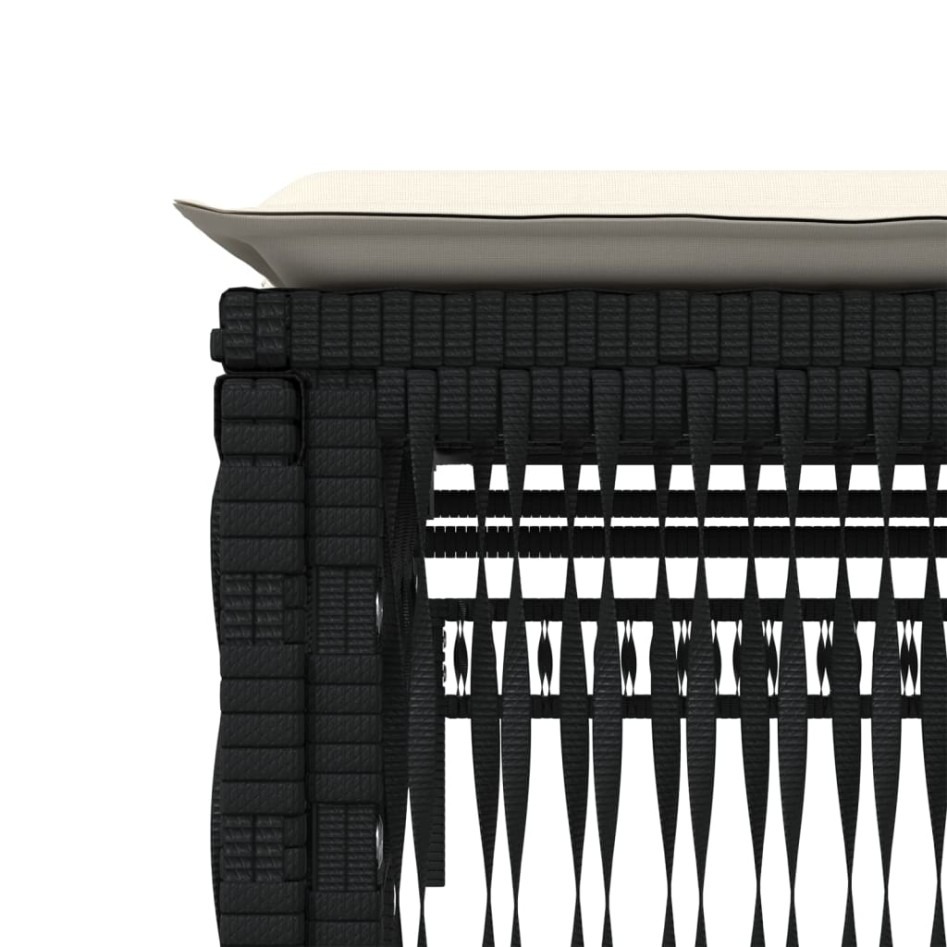 Tumbonas con mesita 2 unidades ratán sintético