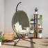 Silla colgante huevo con soporte tela y acero